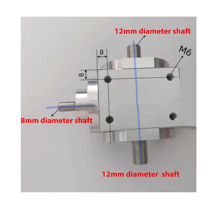 Angle Steering 1pcs 90 Degree Right Angle Drive Commutator 1 Module 20T 40T Gear One in Two Out 1:2 Transmission Steering Gearbox Co-Directional Driving Change