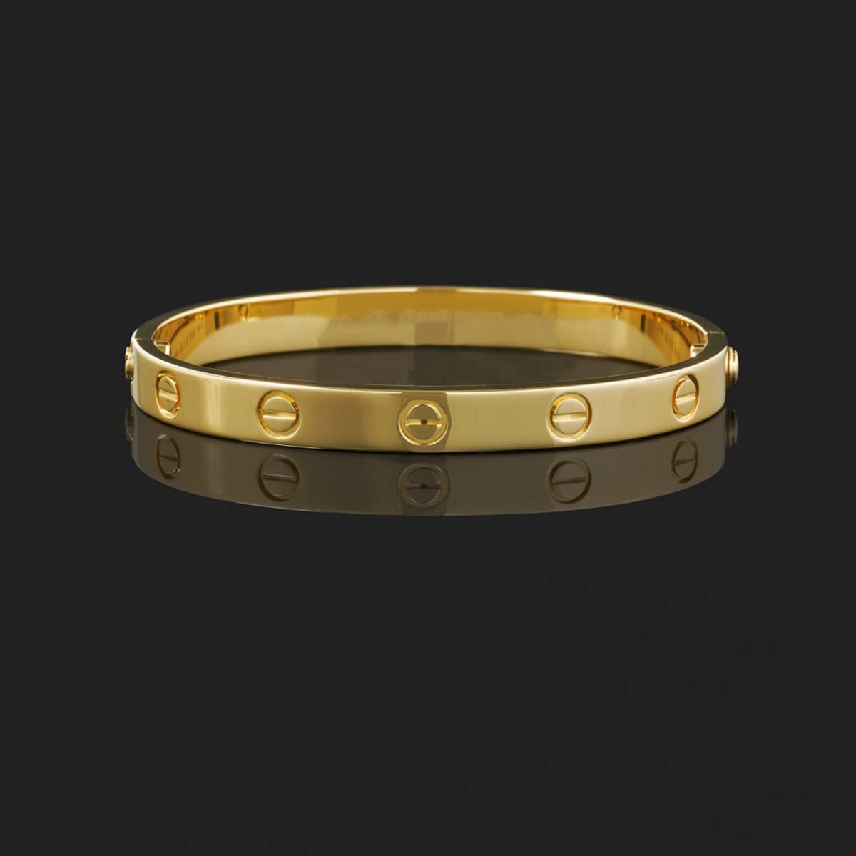 Contemporary Plated Love Bracelet, Elegant Design