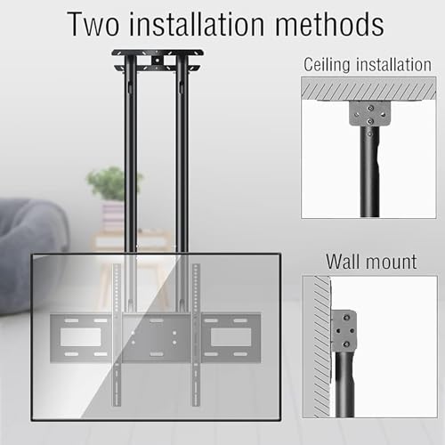Support de plafond pour téléviseur la solution gain de place pour écrans 37-80 pouces - 6