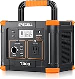Portable Power Station 300W, GRECELL 230.88Wh Solar Generator with 60W...