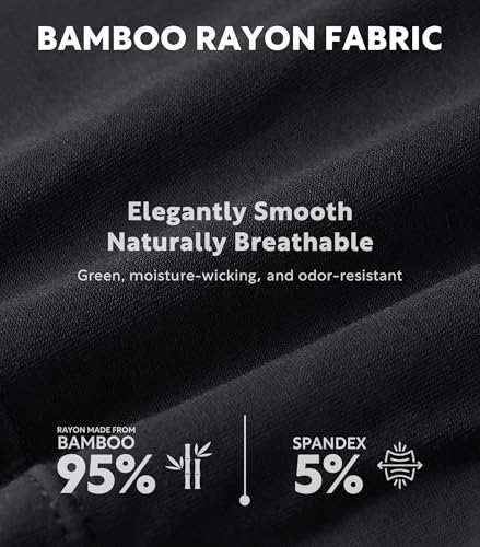 DAVID ARCHY Men's Breathable Underwear Soft Comfortable Moisture-Wicking with Fly Underwear Boxer Briefs for Men 3 Pack2