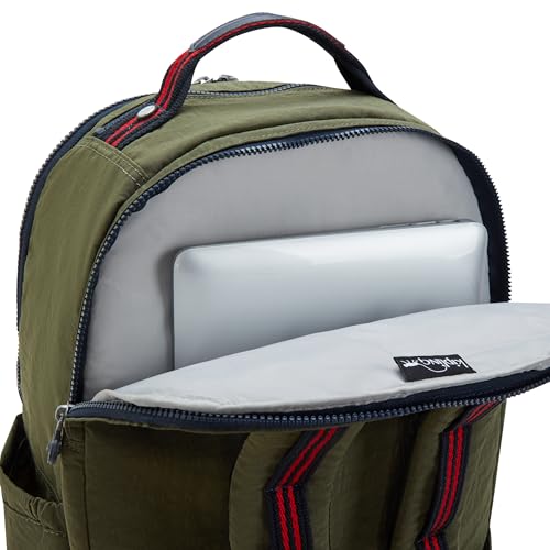 Image of Kipling Women's Seoul Extra Large 17 inch Laptop Backpack, Durable, Roomy with Padded Shoulder Straps, Built-In Protective Sleeve