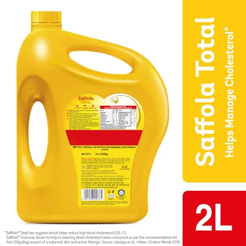 Saffola Total Refined OilBlend of Rice Bran Oil & Safflower oil