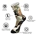 SyXIOP Camouflage Rtero Fashion womans crew socks running athletic wicking black tube socks (2-Pair)