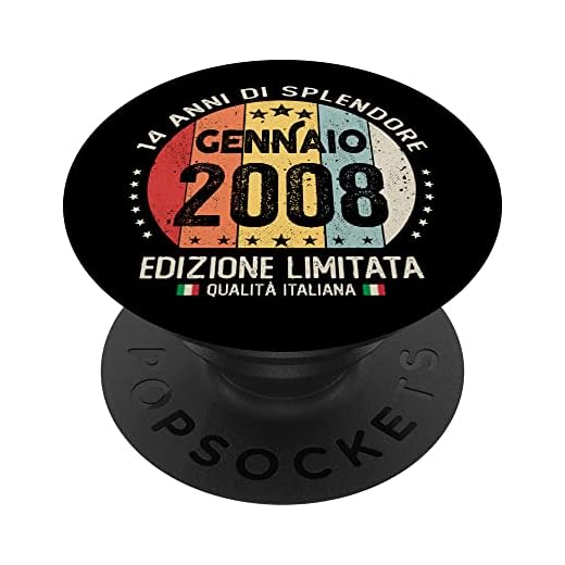 Enero 2008 Regalo Chica Niño 14 años Cumpleaños PopSockets PopGrip Intercambiable