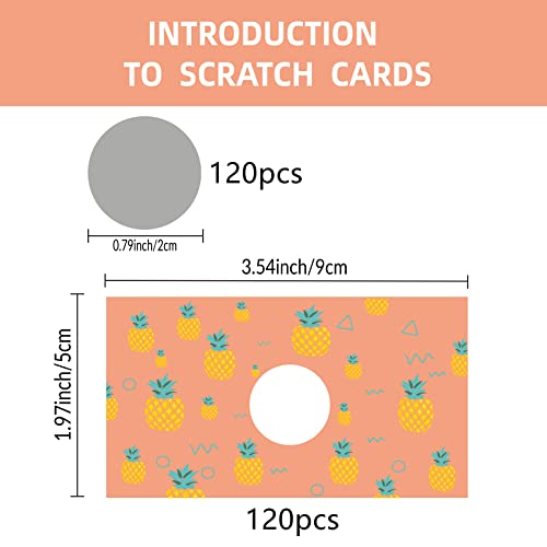 CRASPIRE 120 Set di Carte da Grattare con Adesivi