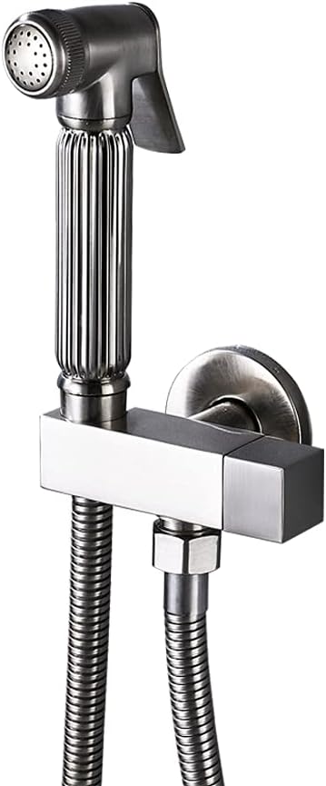 Faucets,Kitchen Faucet Black Bidet Faucet Wall Mounted Cold Water Faucet Single Handle Brass Bidet Sprayer Head Single Hole Valve 150Cm Shower Hose/Chrome Bidet Faucet