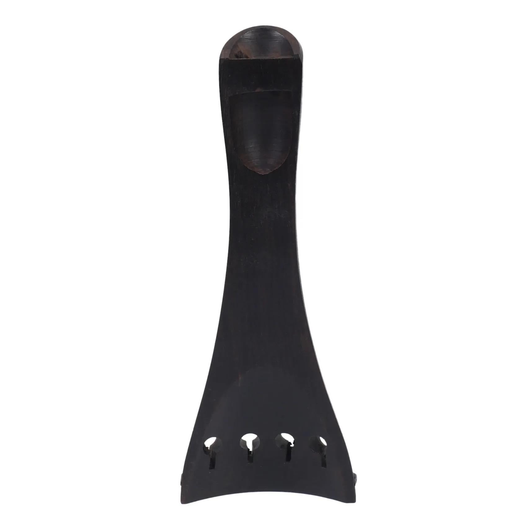 Un set di accessori per violino 4/4 in legno di ebano naturale di 4 pezzi di pioli e perni di coda 4 pezzi di accordatori dorati fini. pezzi di ricambio per violino