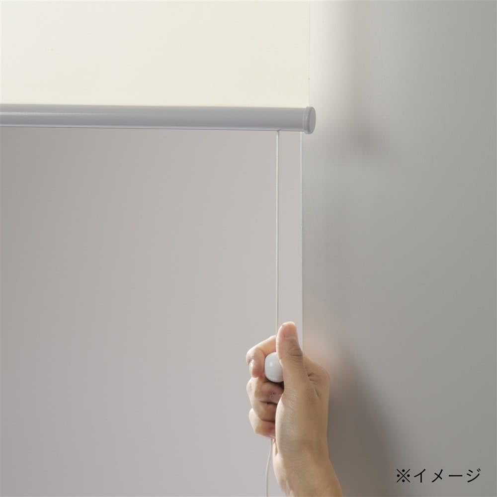 Amazon｜カインズ(CAINZ) プルコード式 ロールスクリーン アイボリー