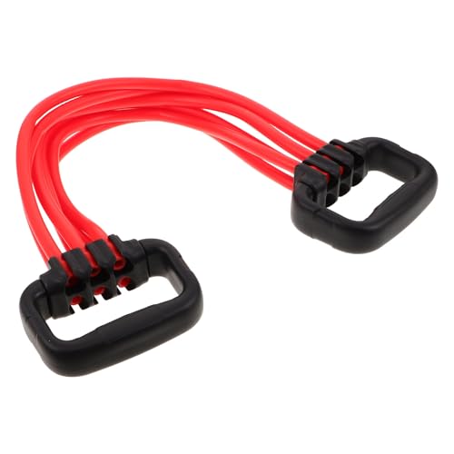 ANDRESLAD Expansor de Pecho Ajustable 20-120 Lbs Banda Elástica de Resistencia Roja para Entrenamiento de Hombros Brazos y Espalda Equipo Multifuncional de Fitness en Casa Cuerda de