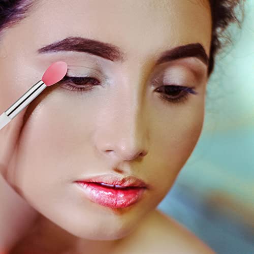 Pinceles de silicona para labios con fundas protectoras y cabezal higiénico reutilizable 6