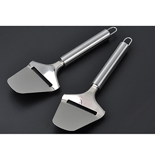 Flameer 2x Plano De Queijo Ralador De Queijo Slicer Cortador De Cozinha Em Aço Inoxidável Ferramenta