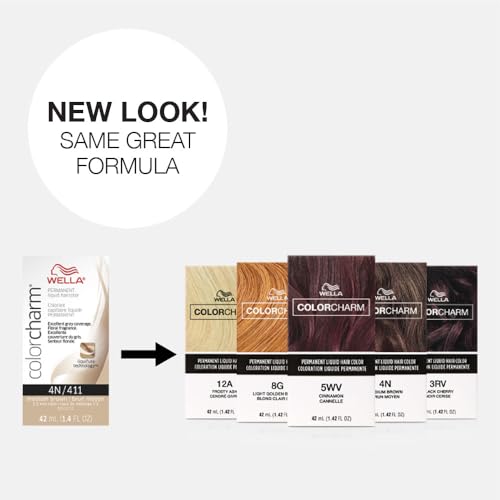 COLORCHARM Permanent Liquid Hair Color for Gray Coverage| 42 Gold | 1.4 Fl Oz - Thumbnail 5