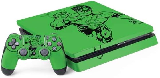 Skinit Decal Gaming Skin Compatible with PS4 Slim Bundle - Officially Licensed DC Comics Green Lantern Classic Art Pose Design