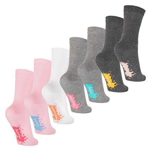 Footstar Calcetines para los días de la semana para niños (7 pares) calcetines de colores para niños y niñas Colores pastel. 23-26 Cover