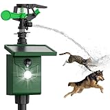 Solar Ultrasonic Animal Sprinkler Repeller with Motion Sensor Deer Repellent Motion Activated Sprinklers for Animal Deterrent Flashing Lights Cat Birds Dog Squirrel for Vegetable Plot Orchard Garden