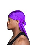 Velvet Du-RAG -Premium Quality- Wave Cap-Durag (Purple)