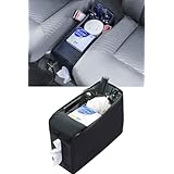 サンワダイレクト コンソールボックス 汎用 幅14cm ティッシュボックス付き 折りたたみ 車内 収納 ボックス トランク Mサイズ スリム 200-CARBG006