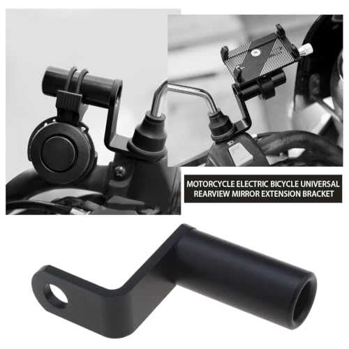 Extensor de Manillar para BMW R 1200 RS 2015-2018 en Aluminio Negro de Alta Resistencia 4
