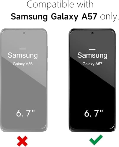 Image of ShieldTech Back Cover Case + Screen Protector for Samsung Galaxy A57 5G | 360 Degree Protection | TPU & PC Anti Yellow Mobile Phone Case Cover for Samsung Galaxy A 57 / A57 5G | Transparent Black
