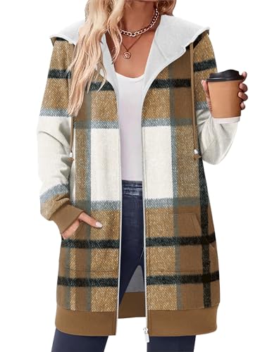 Zeagoo Hoodies For Women Oversized Sweatshirts Casual Zip Up Fleece Jacket - image 2