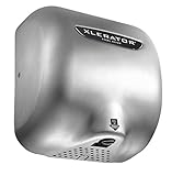 XLERATOR Hand Dryer, Excel Dryer, XL-SB-110-120V, Automatic, Surface-Mounted, Brushed Stainless Steel Cover, 110-120V Standard Nozzle