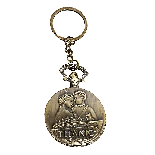 Reloj de bolsillo Titanic vintage ARTVARKO en bronce con esfera clasica tallada