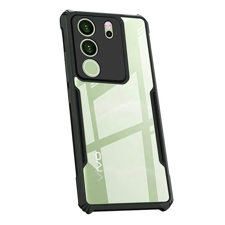 COBERTA Back Cover for Vivo V29 PRO Back Cover Case - Black Transparent (B0CL2LQHXW) Amazon Price History, Amazon Price Tracker
