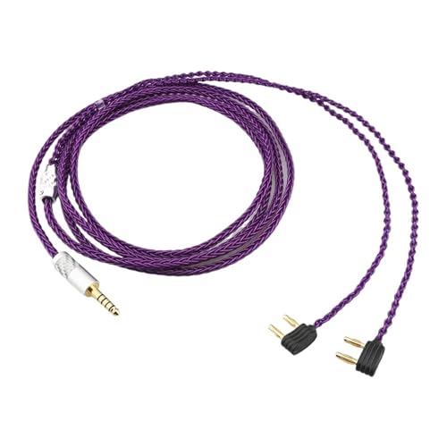 Cable para auriculares plateado HiFi 3.5mm 0.7m miniatura 4
