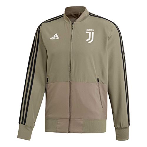 Adidas Juventus Veste de présentation Homme, Argile, Noir, FR : S (Taille Fabricant : S)