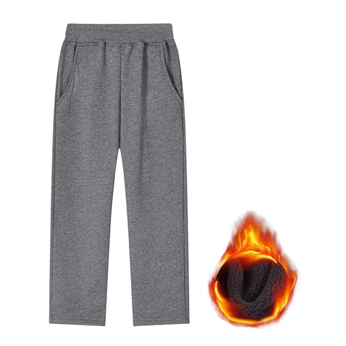 Boys Girls Fleece Lined Leggings Full Length Soft Stretchy Jogger Pants Comfortable Sweatpants for Kids Active