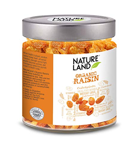 Image of Natureland Organics Almonds 250gm, Cashew 200gm, Walnut 150gm, Raisins 250gm - Dry Fruits Combo (Value Pack)