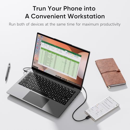 Image of Portable Monitor with Keyboard, 14.1Inch Lapdock Monitor Built-in 5000mAh Battery, 1080P HDR IPS Portable Display for Laptop, Steam Deck, Nintendo Switch, Windows, Mac