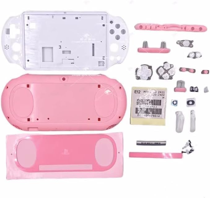 New Replacement PSV 2000 Full Housing Shell Cover with Button Kit Set - Pink