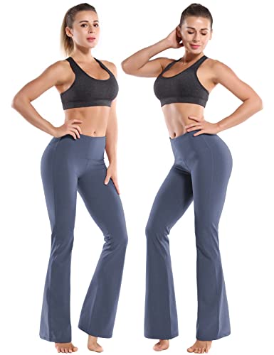 Image of BUBBLELIME 29 inch /31 inch /33 inch /35 inch /37 inch 3 Styles Women's High Waist Bootcut Yoga Pants Basic /Side Pockets Tummy Control Workout Flared