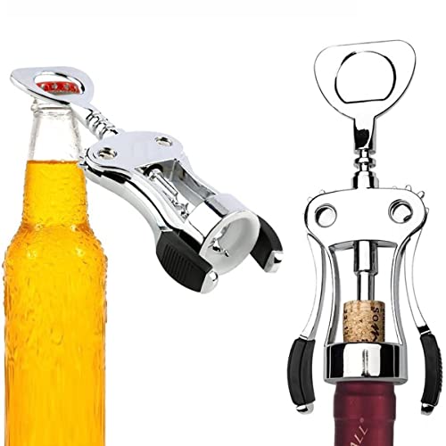 Wine Opener Wing Corkscrews Wine Bottle Openers Multifunctional Corks Beer Caps Remover for Bartender and Waiters Kitchen Bar Restaurant - Image 6