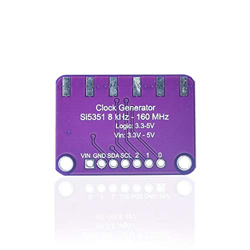 hiletgo si5351 si5351a i2c iic high frequency signal generator square wave frequency generator 33-5v 8khz -160mhz for arduino