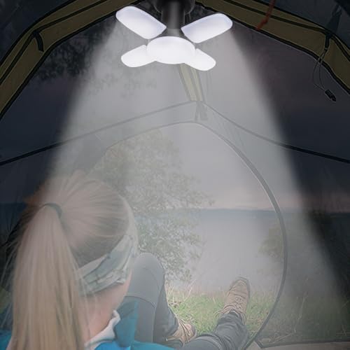 Lanterne solaire a intensite variable et lampe de camping pliable USB - 3