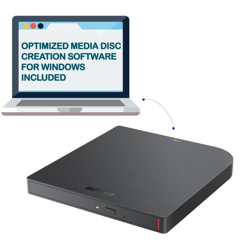 Image of BUFFALO MediaStation 8X Portable DVD Writer with M-DISC Support - TAA Compliant