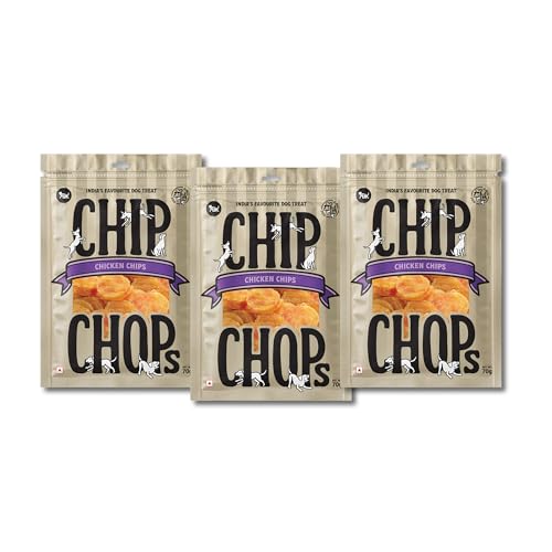 Image of Chip Chops Chicken Chips Coins Dog Treats Pack of 3, High Protein Dog Treat, Natural Chicken Dog Snacks for Training Rewards, Highly Digestible Pet Treats for All Dog Breeds, 70g Each