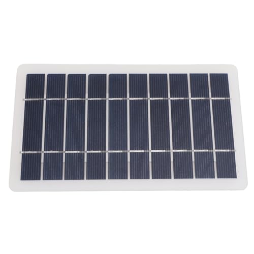 USB Solar Panel Charger, 5W with High Efficiency Monocrystalline Silicon Cells, Solar Panel with Plug Outlet for Outdoor Emergency Power Supply, Camping, Hiking, Backpacking