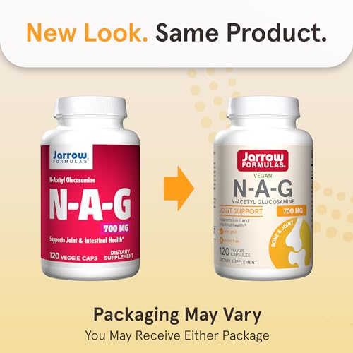 Jarrow N-A-G 700 mg, N-Acetyl Glucosamine, 120 Veggie Capsules - image 2