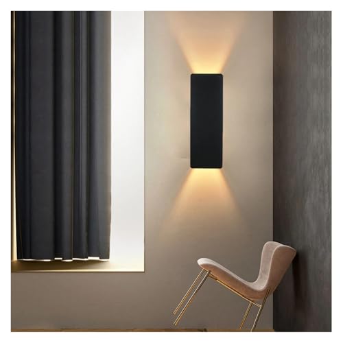 Lámpara LED de pared interior contra fatiga visual aplique negro dormitorio 5