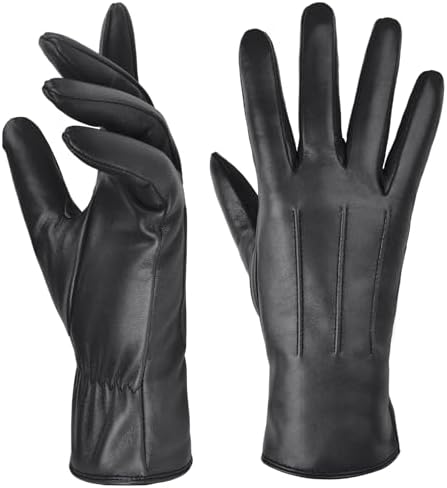 Harssidanzar Womens Winter Warm Cashmere Lining Touchscreen Texti...