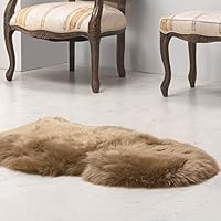 Amazon｜タンスのゲン ムートンラグ 天然 毛皮 約60×90cm 1匹物 ラグ