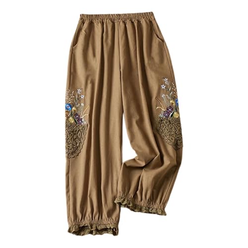 Pantalon léger en mousseline style boho chic pour femme élégante