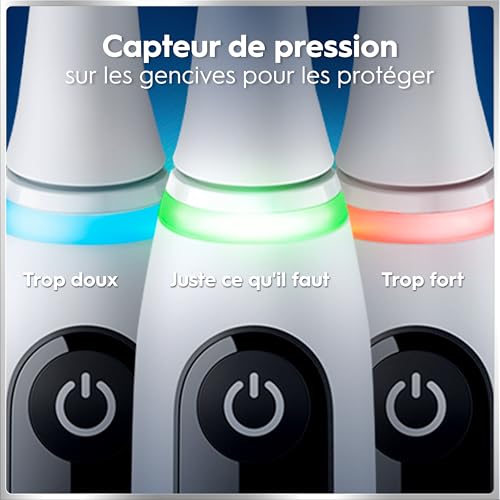 Oral-B Brosses à Dents Electriques iO 6 Duo, 3 Brossettes, Grise et Rose