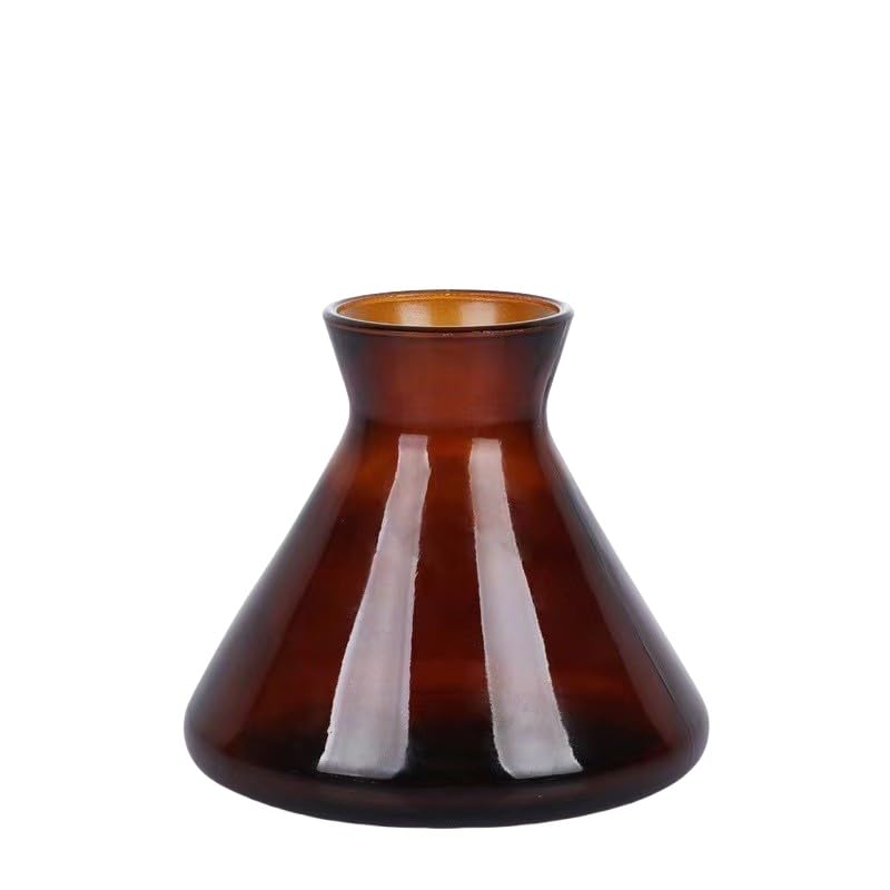 200ml Amber Glass Reed Diffuser Bottles,Empty Refillable Diffuser Bottle for Essential Oils,Aromatherapy Container for DIY Replacement Diffuser,Reed Sticks,Crafts Decor