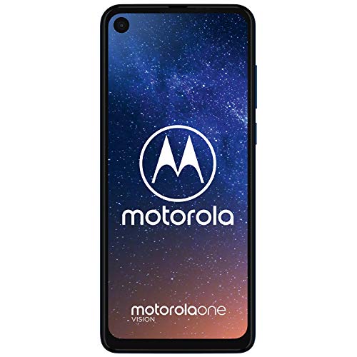 Motorola One Vision Dual SIM med 48 MP-kamera och skyddsfodral