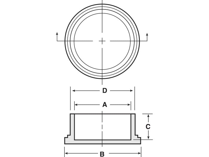 Caplugs EC-20 EC Series – Plastic Cap for Threaded Connectors, 20 Pack, Red LD-PE, Nominal Thread Size 1-1/4